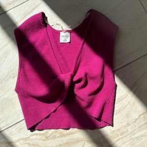 Twist front crop top